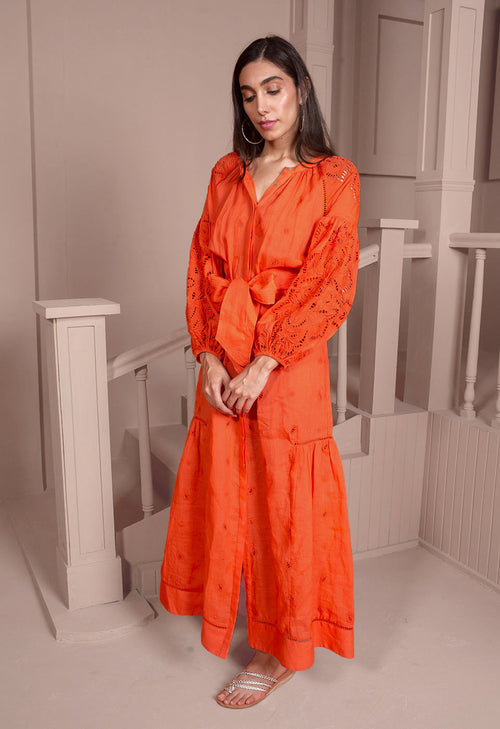 Scarlett Poppies - Sunshine Babe Dress in Coral