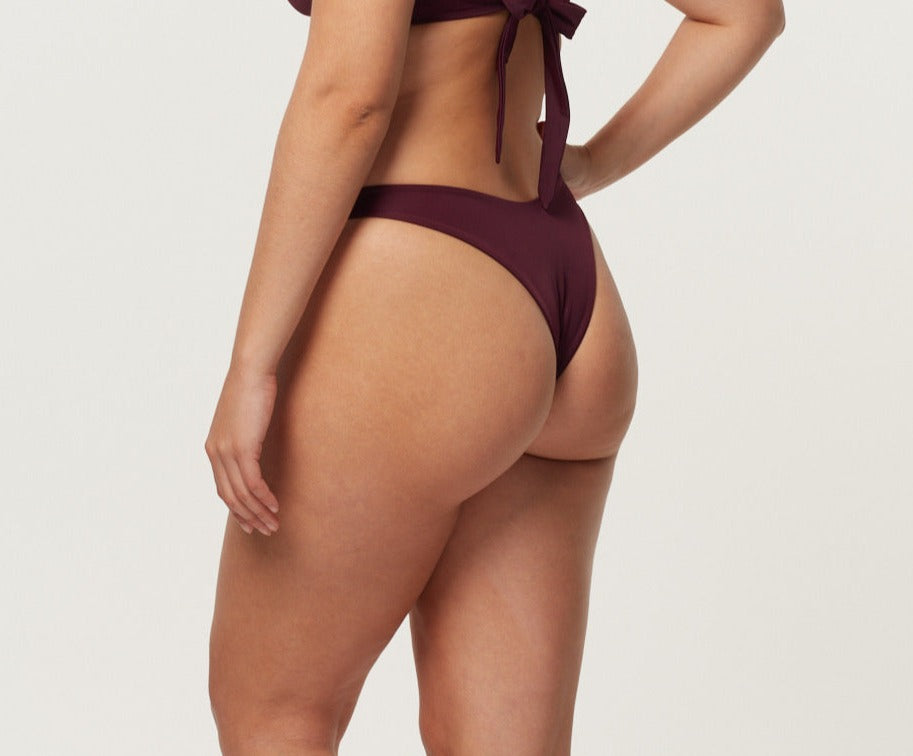 Away That Day - Cannes Top+ Fiji Bottom - Bikini set - Plum