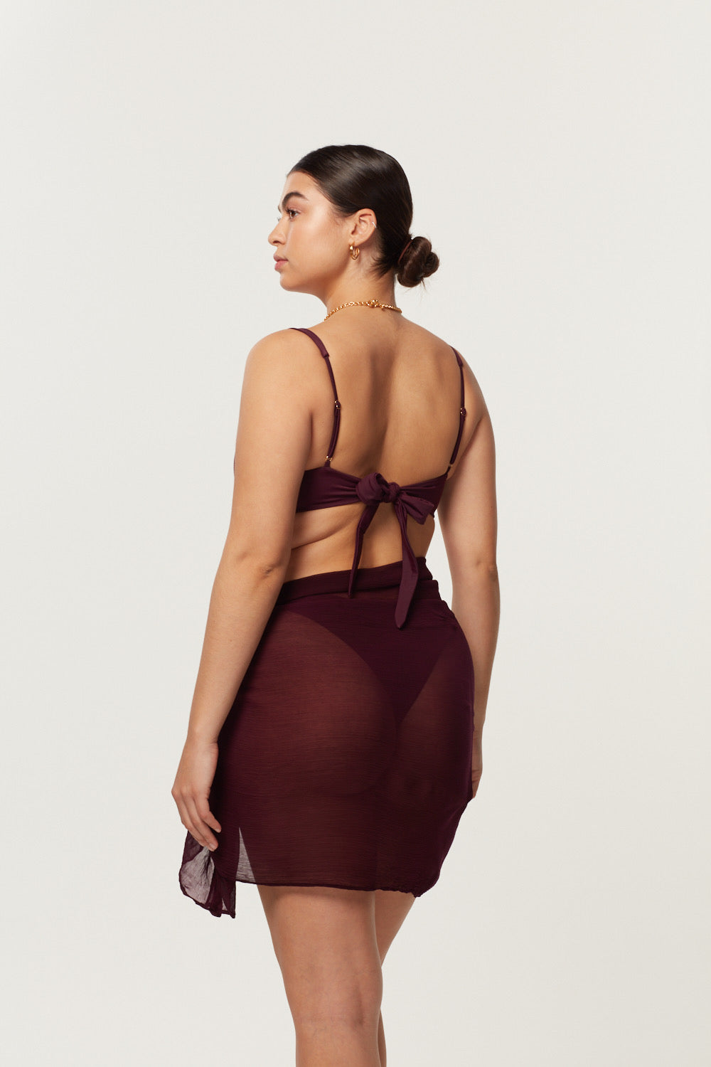 Away That Day - Sicily Sarong - Plum
