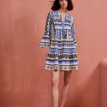 Devotion Twins Black/Blue Ella Short Dress