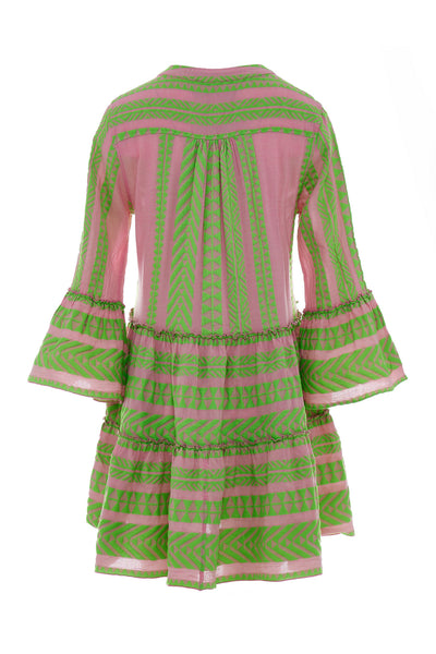 devotion neon dress Twins Green/Pink Ella Short minimalist slipper Oh Polly Lace Square 106cm Waist SIZE:9M