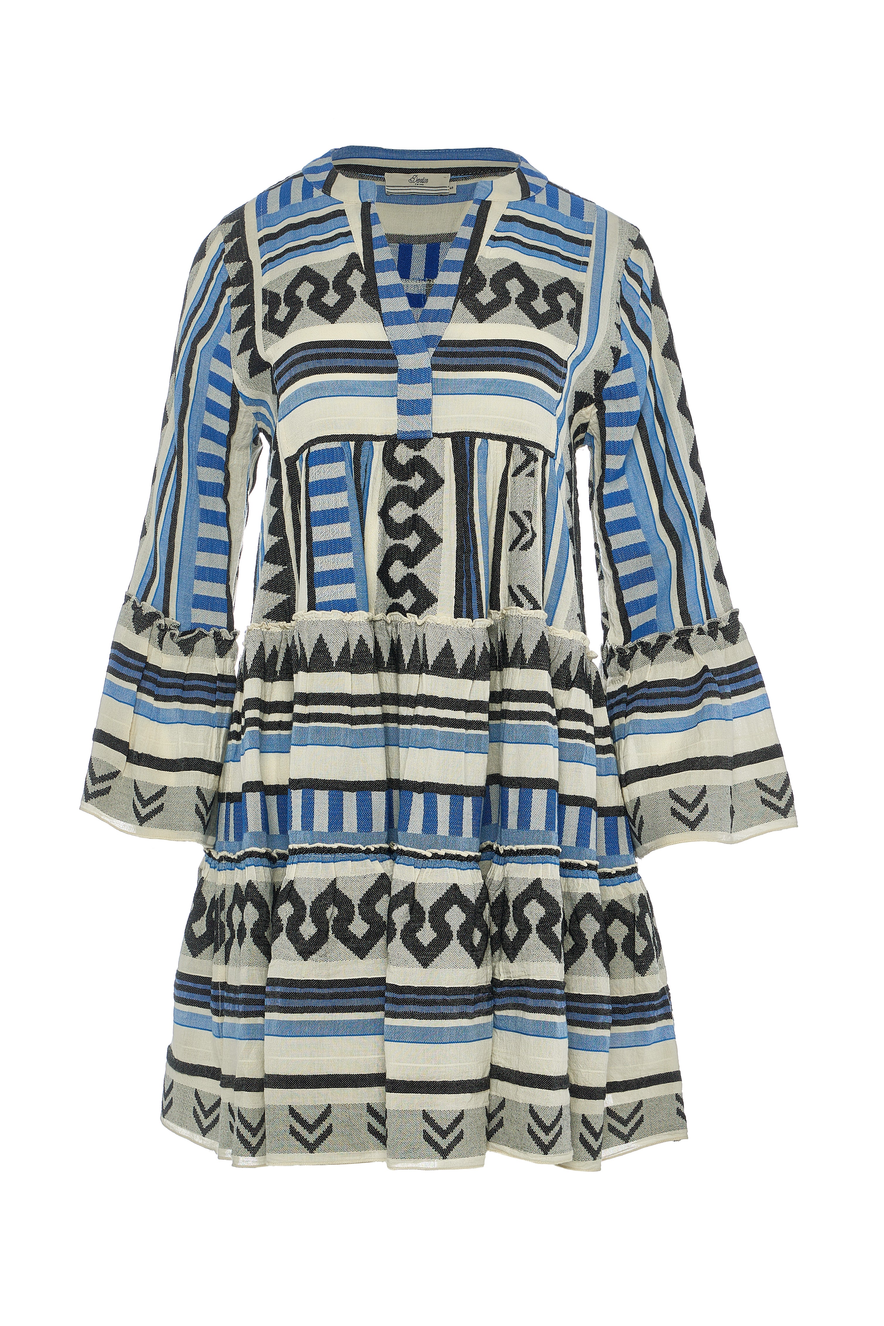 Devotion Twins Black Blue Ella Short Dress