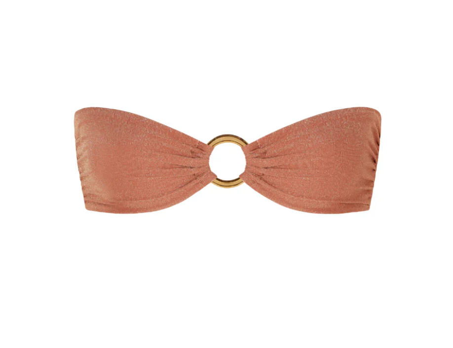 Away That Day - Cinnamon Shimmering Lurex Bikini - Acapulco Top + Fiji Bottom