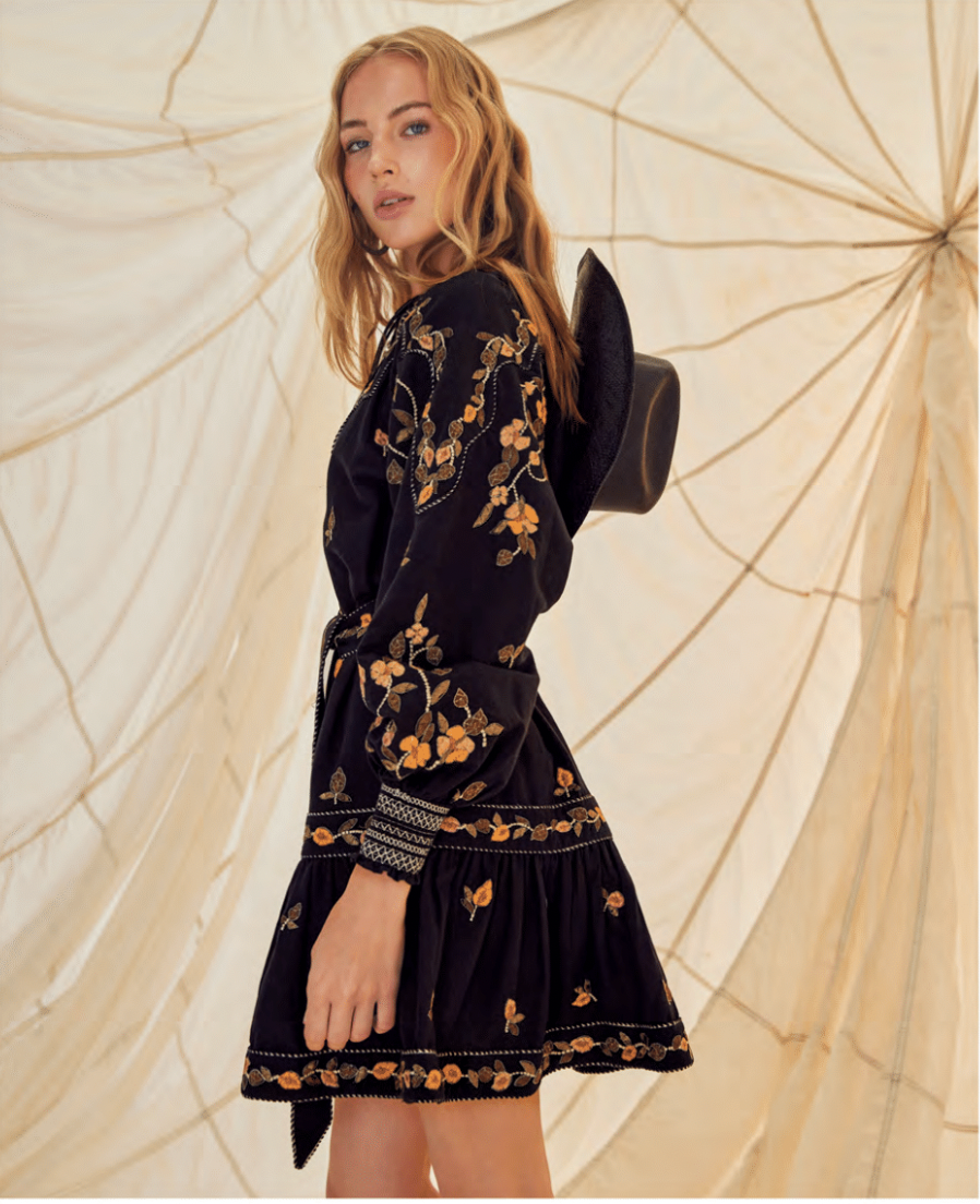 Scarlett Poppies - Fiucci Short Dress in Black