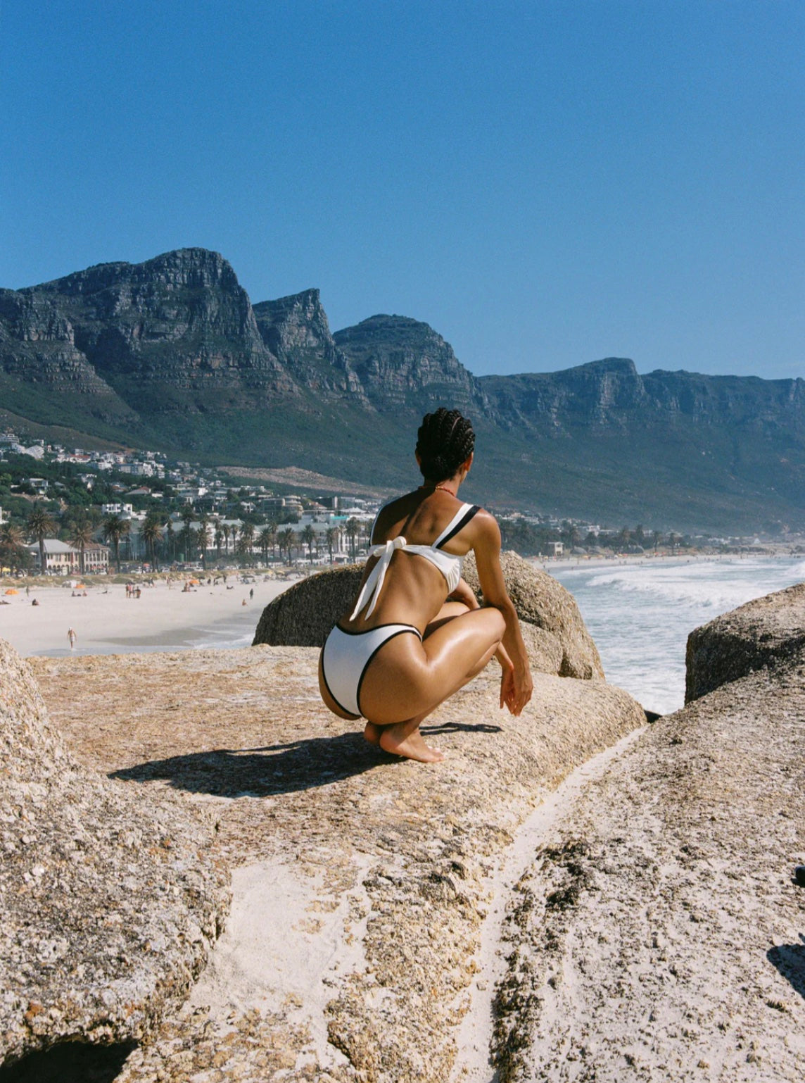 Away That Day - Ivory Monochrome Bikini - Cannes Top + Maui Bottom