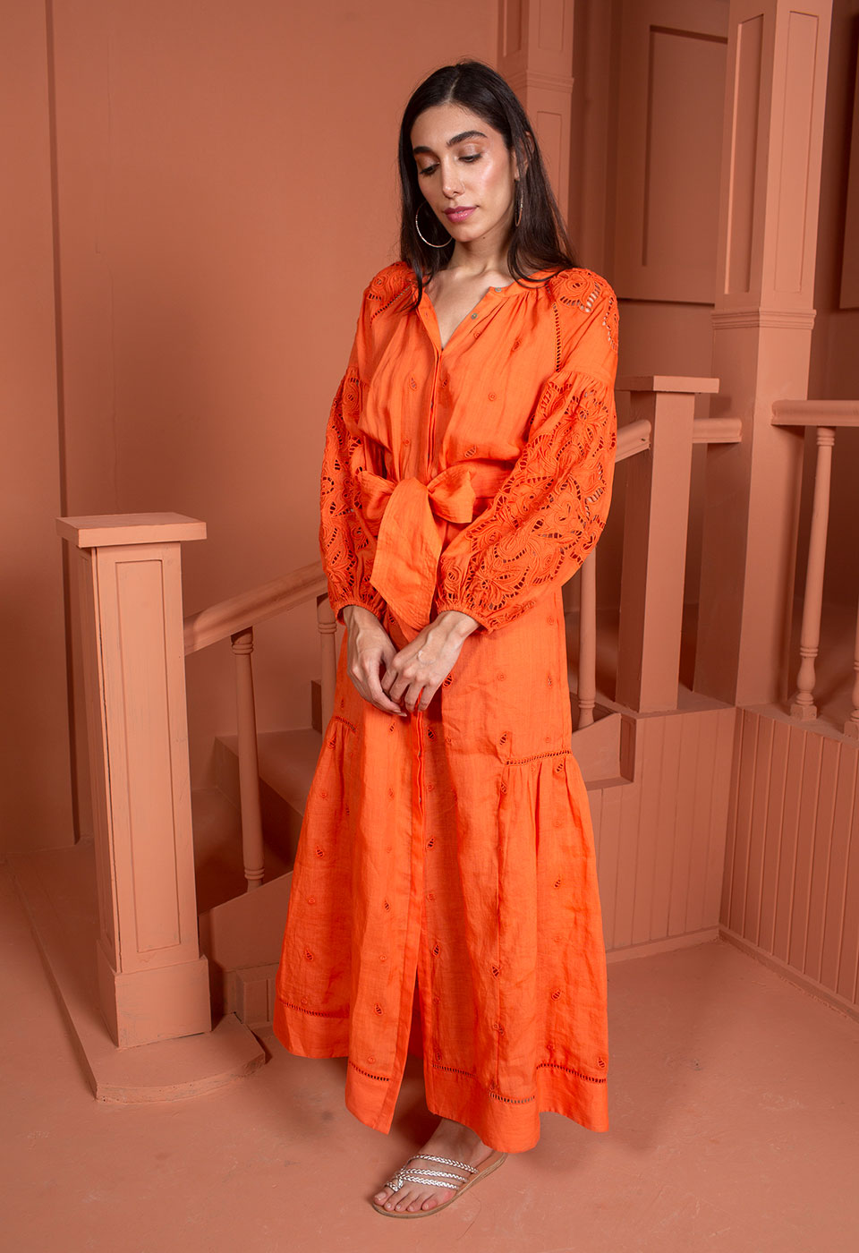 Scarlett Poppies - Sunshine Babe Dress in Coral