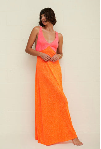 Pitusa Colorblock Halter Jumpsuit in Black