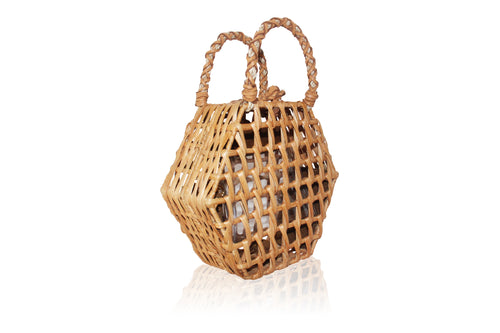 Aranaz Hexa Rattan Handbag
