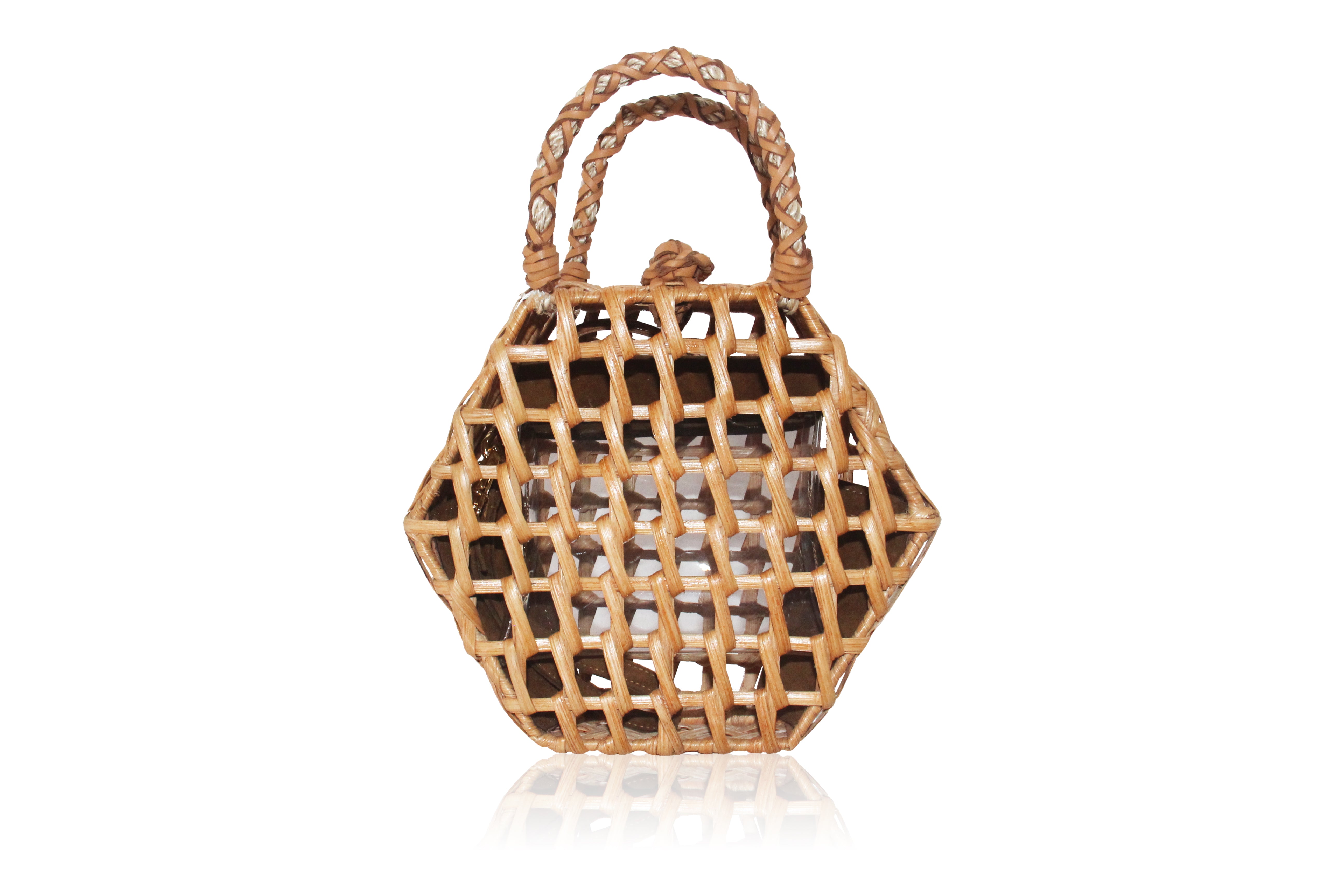 Aranaz Hexa Rattan Handbag