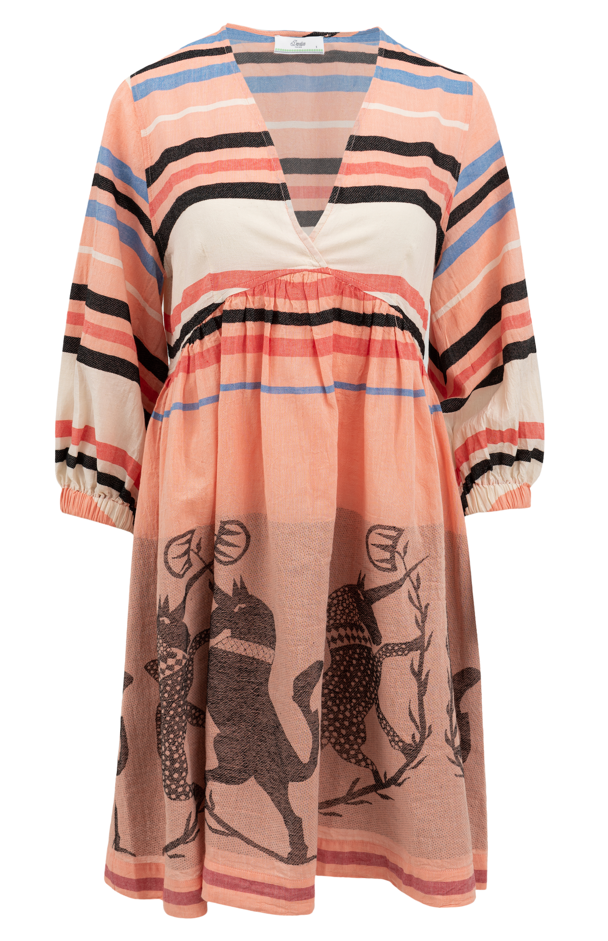 evotion Twins Lila Pink Miami Stripes Dress