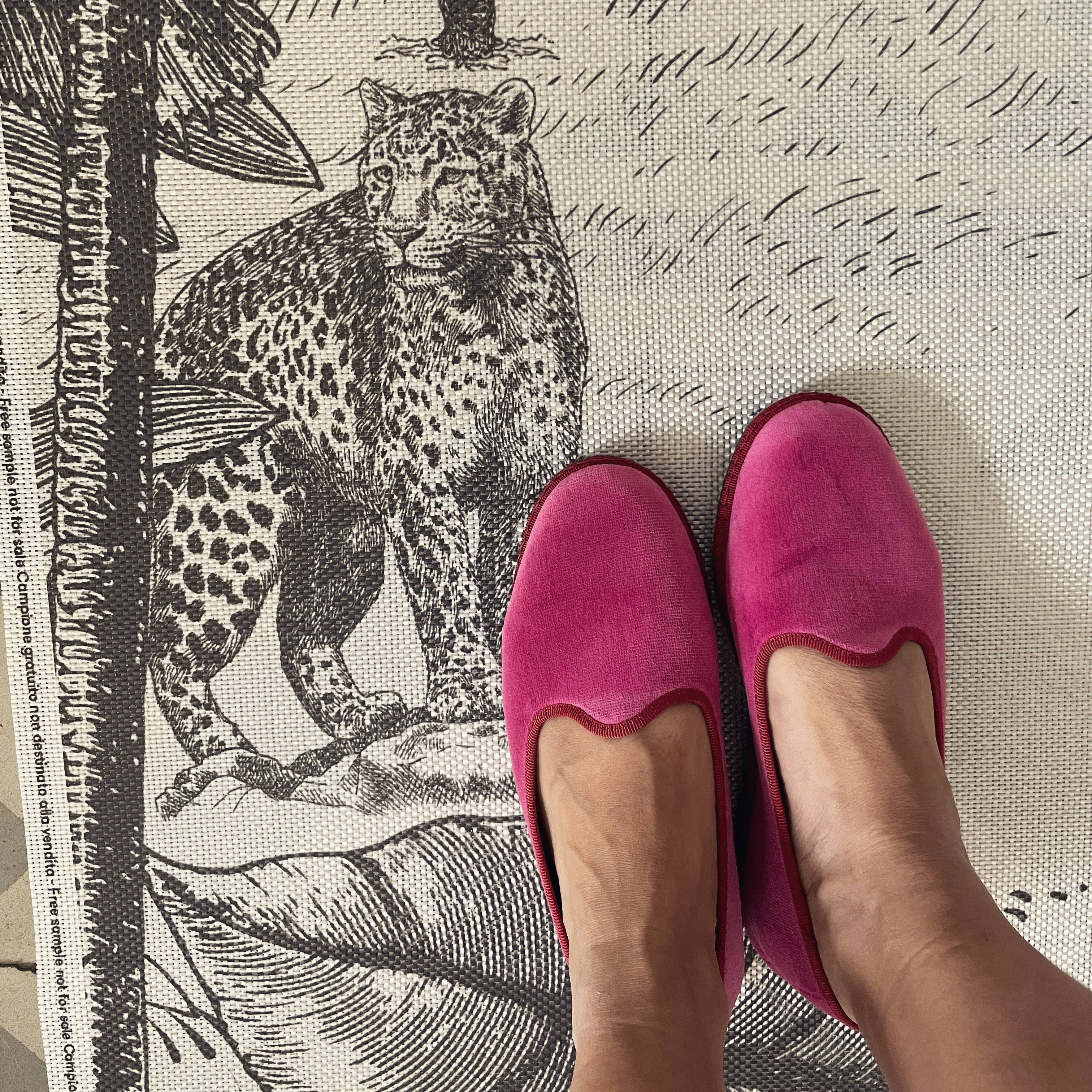 Friulane Slipers with Rubber Sole - Fushia