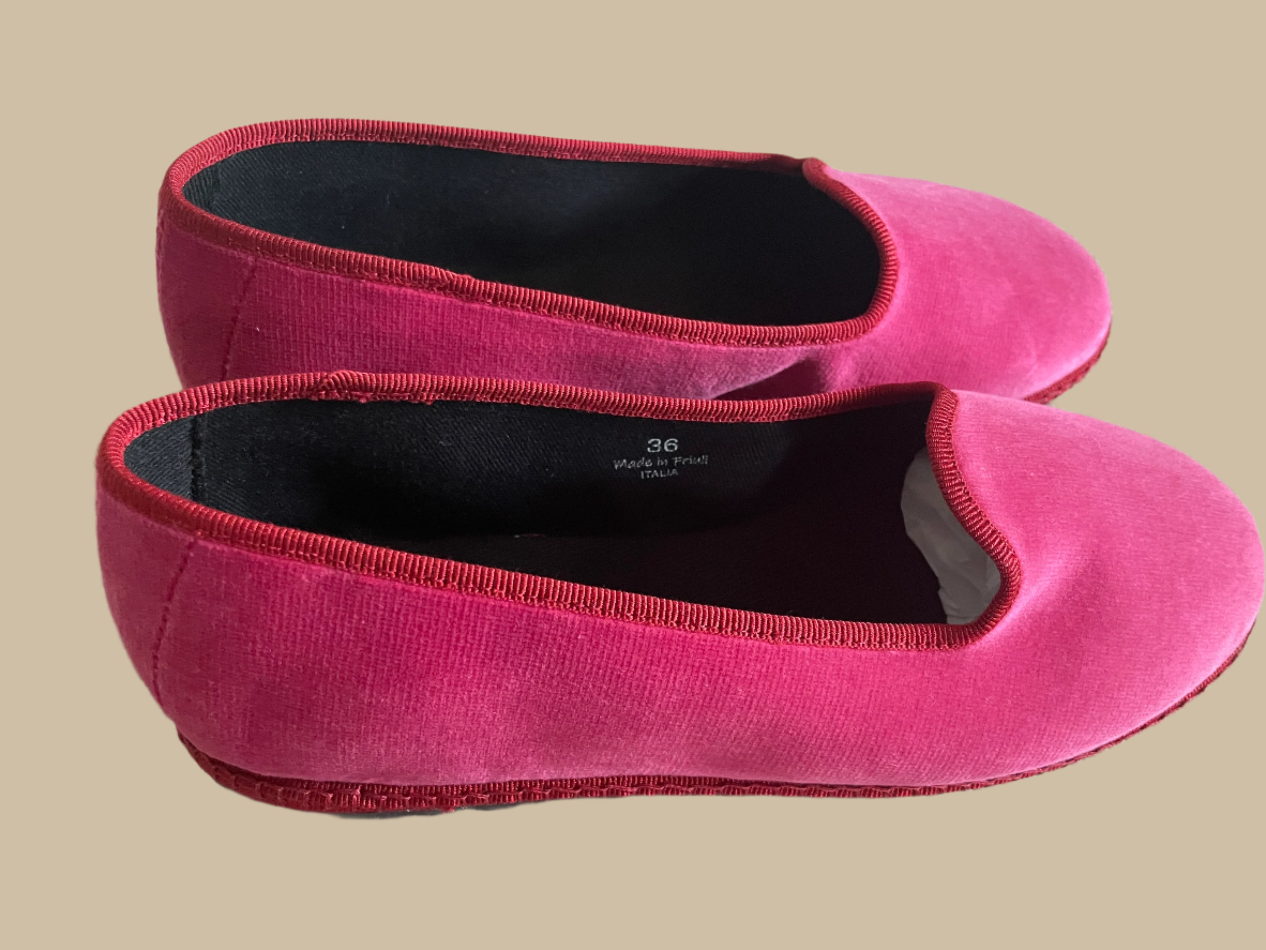 Friulane Slipers with Rubber Sole - Fushia