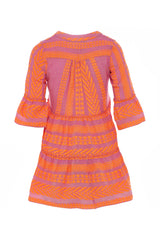 Devotion Twins Neon Orange/Fushia Ella Short Dress