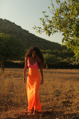 Pitusa - Colorblock Siren Dress - Tangerine Info