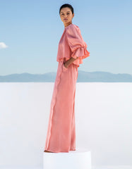 Inasami Mykonos - Nuri Linen Trousers in Salmon
