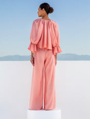 Inasami Mykonos - Nuri Linen Trousers in Salmon