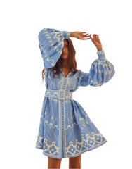 Scarlett Poppies Pernilla Dress Baby Blue 