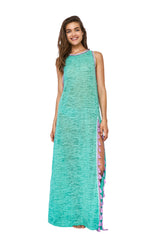 Pitusa Tassel Slit Dress