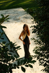 Pitusa Colorblock Halter Jumpsuit in Black