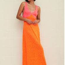 Pitusa - Colorblock Siren Dress - Tangerine