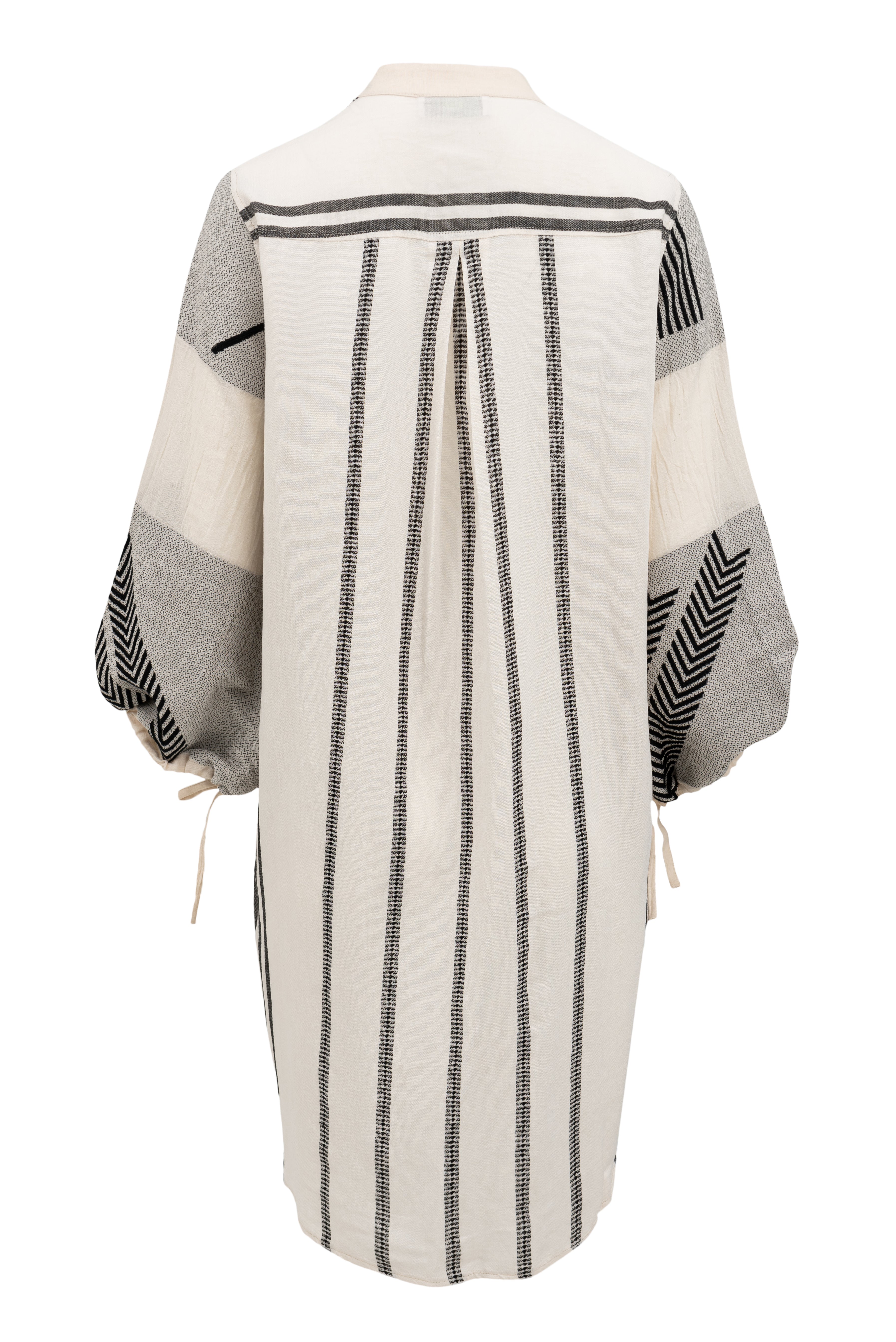 Devotion Twins Short Zakar Dress - Black and White with Neon Orange Trims