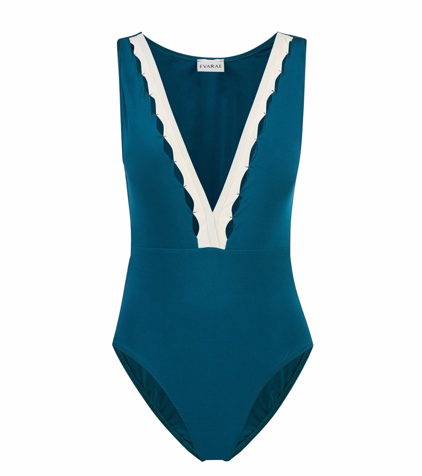 Evarae Itea One Piece in Creme and Teal Blue