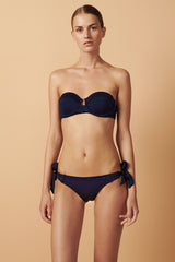 Paolita Swimwear Nina Navy Underwire Cup Designer Luxury Bikini Set 