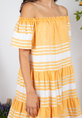 Sundress Bella Fouta Curcuma Short Dress