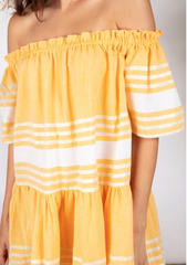 Sundress Bella Fouta Curcuma Short Dress