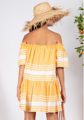 Sundress Bella Fouta Curcuma Short Dress