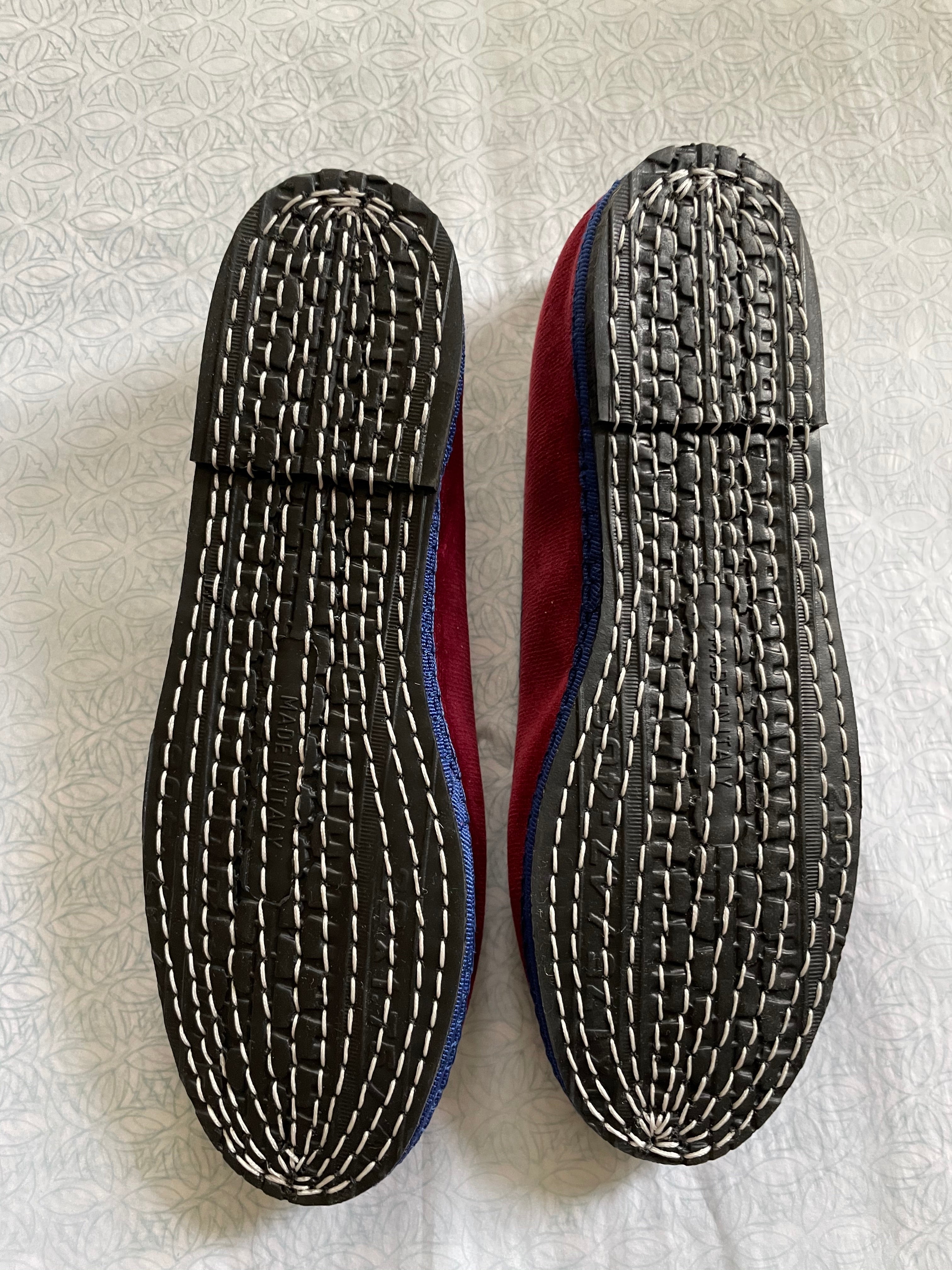 Friulane Slippers with Rubber Sole - Bordeaux